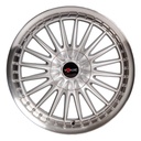 Rin 17 8 4x100/114.3 Ms G225 SILVER MACHINE LIP ET30 CB73.1
