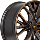 Rin 19 8 5X112 Radialflow ST5922 Matte Black Mach Face W BronzeET0 CB0