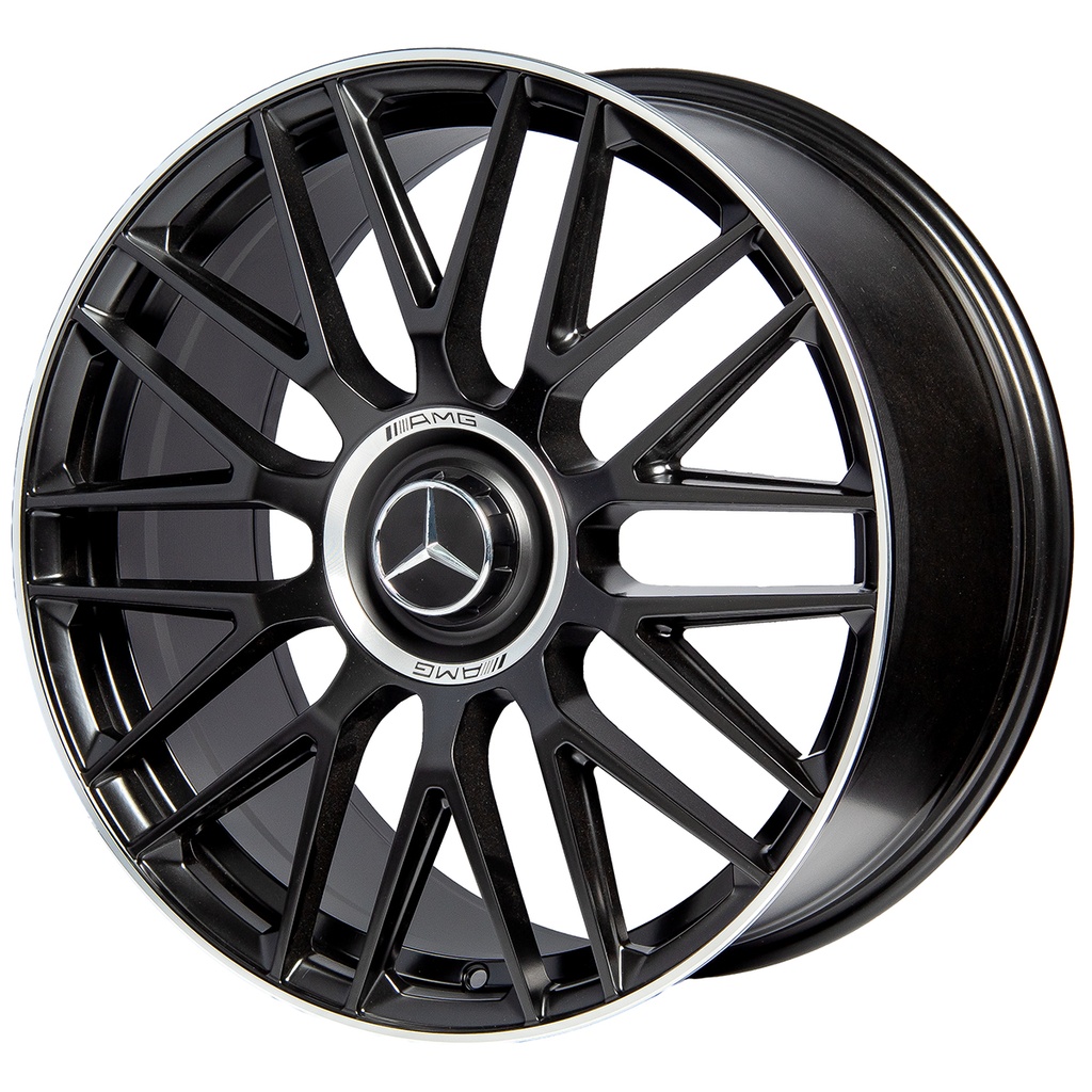 Rin 20 "X8.5 " 5x112 R1 SPORT H932F MATTE BLACK MACHINE LIP 38 66.56