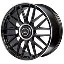 Rin 20 "X8.5 " 5x112 R1 SPORT H932F MATTE BLACK MACHINE LIP 38 66.56