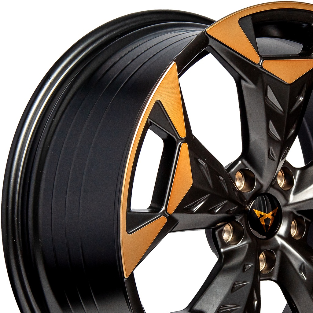 Rin 18 "X8.5 " 5x112 R1 SPORT CPR20 SANTIN BLACK MF+COPPER 40 57.1