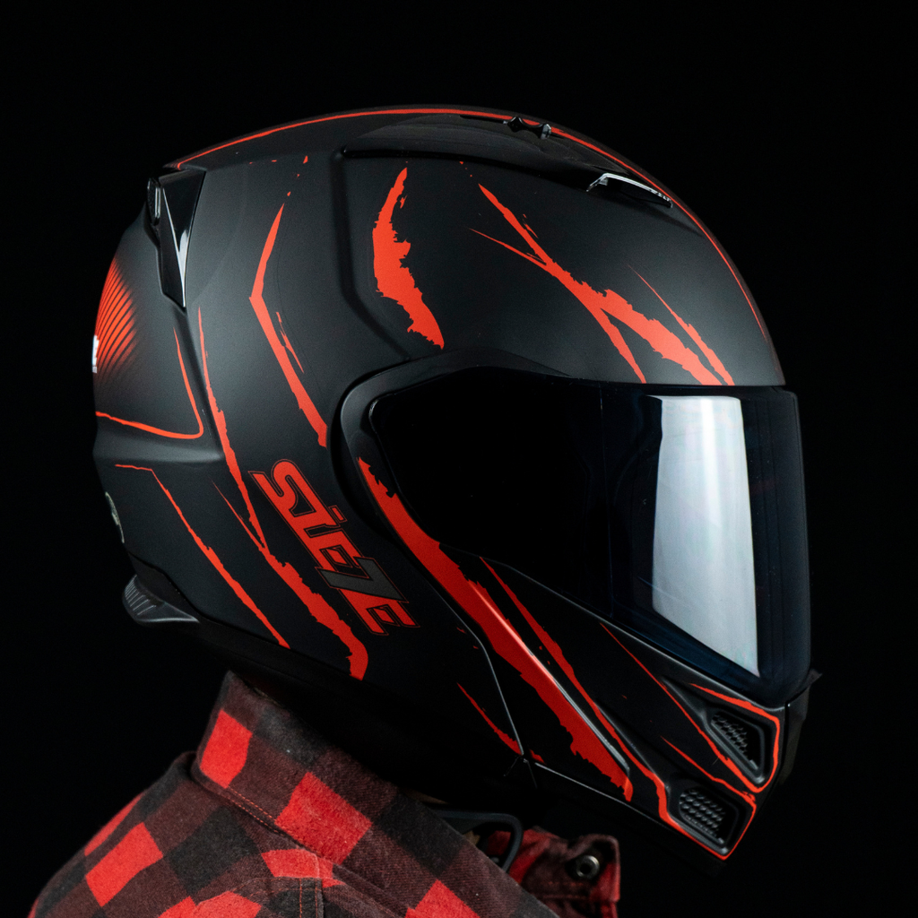CASCO ABATIBLE STORM KRIPTONITE ROJO XL