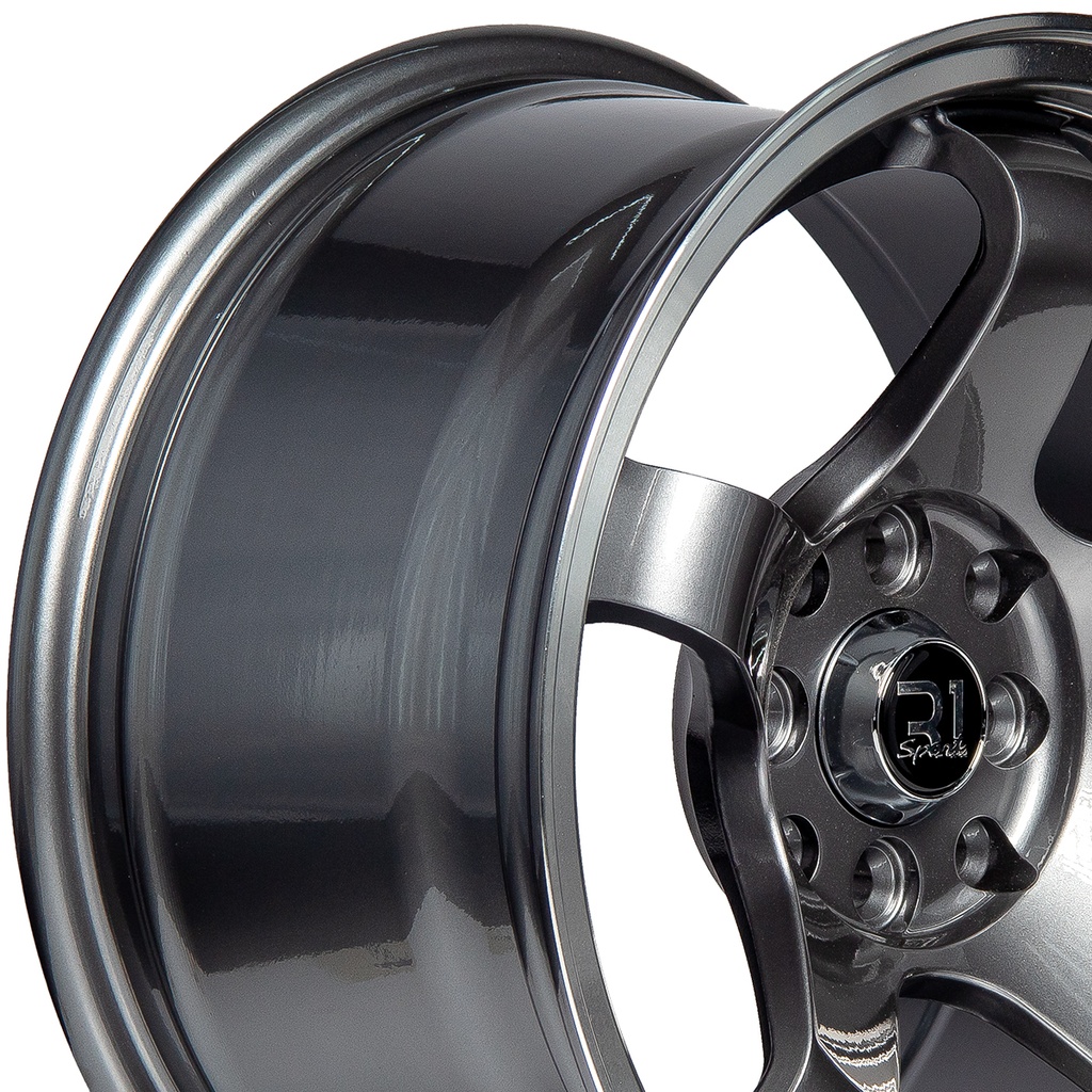 Rin 15 "X7 " 4X100/114.3 R1 SPORT 5958F Gunmetal Machine Lip 30 73.1 Sí