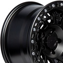 Rin 15 "X8 " 5x114.3 Elite Performance OF1120 MATTE BLACK CHROME SCREW 0 83.5
