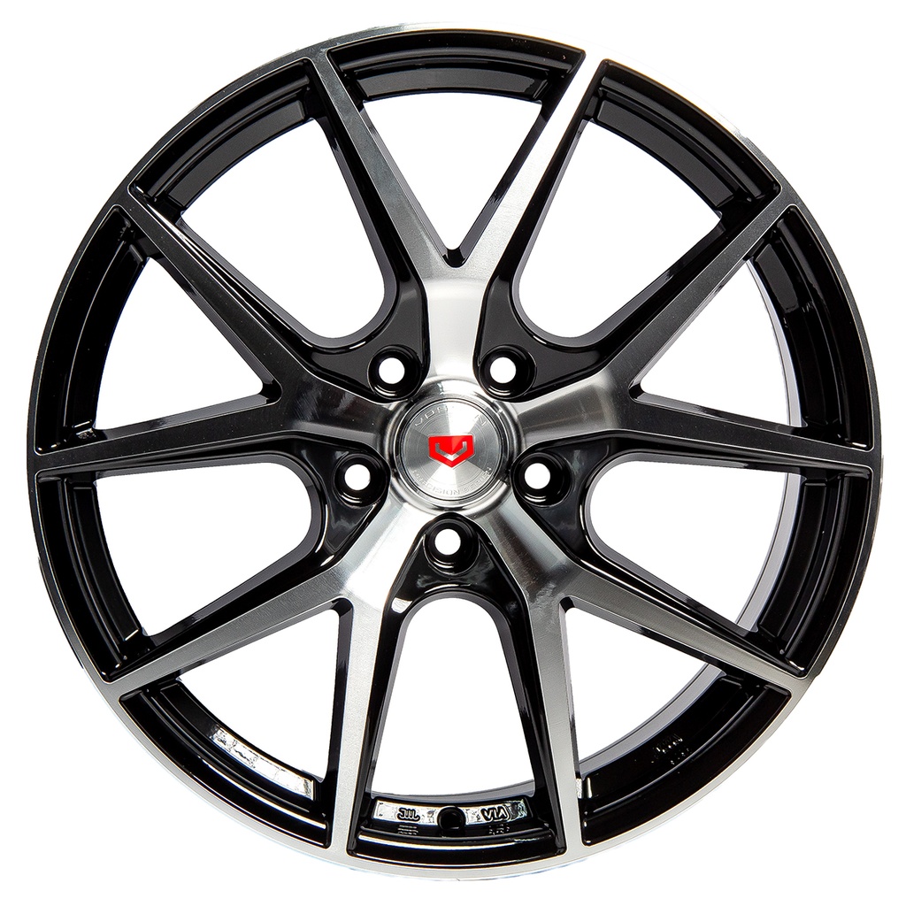 Rin 18 "X8 " 5x113 Elite Performance PD1638 BLACK MACHINE FACE 38 73.1