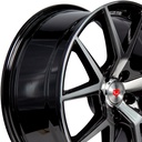 Rin 18 "X8 " 5x113 Elite Performance PD1638 BLACK MACHINE FACE 38 73.1