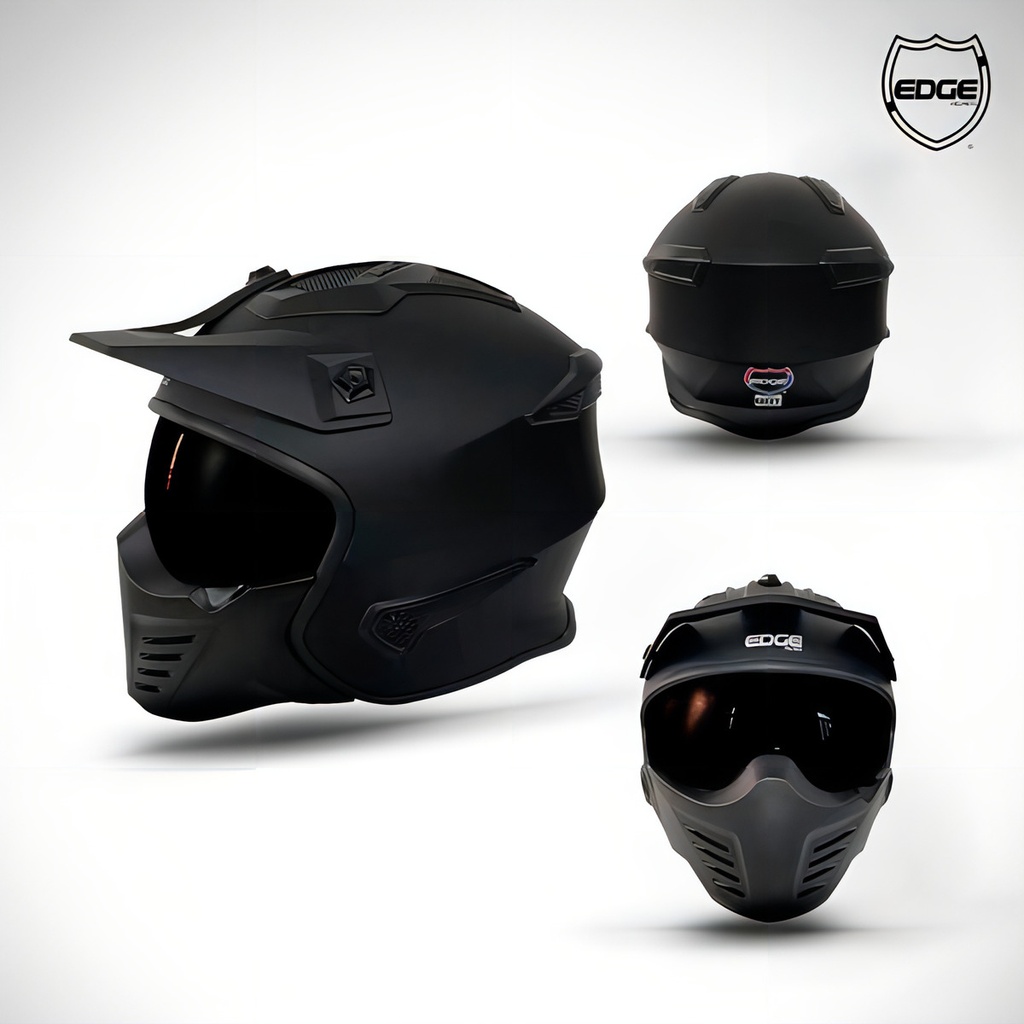 CASCO KOMBAT NEGRO MATE XL