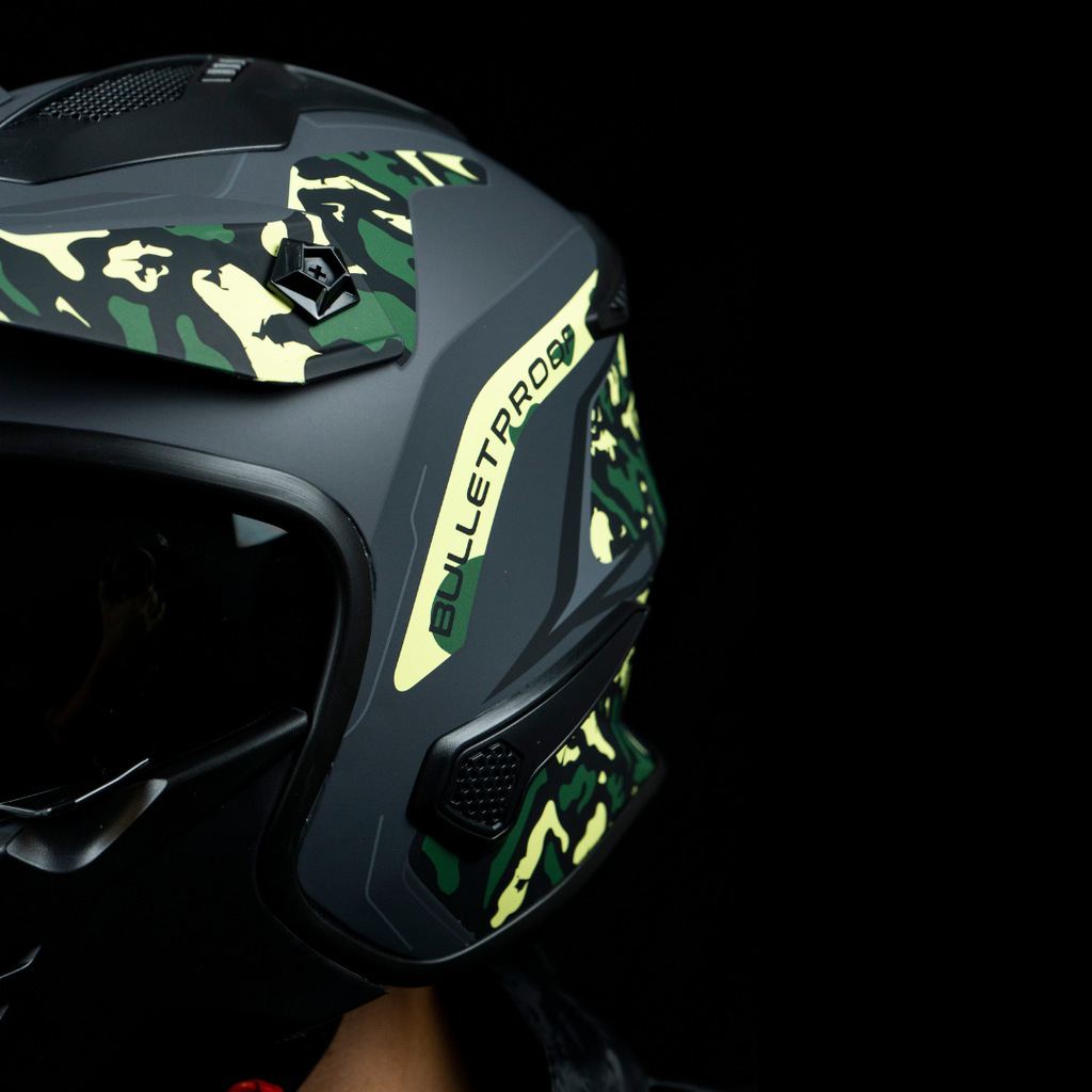 CASCO KOMBAT CAMO VERDE MATTE XL