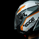 CASCO JAGUAR SEMI INTEGRAL NANO NEGRO NARANJA BRILLANTE XL