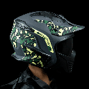 Casco Kombat Camo Verde Mate L
