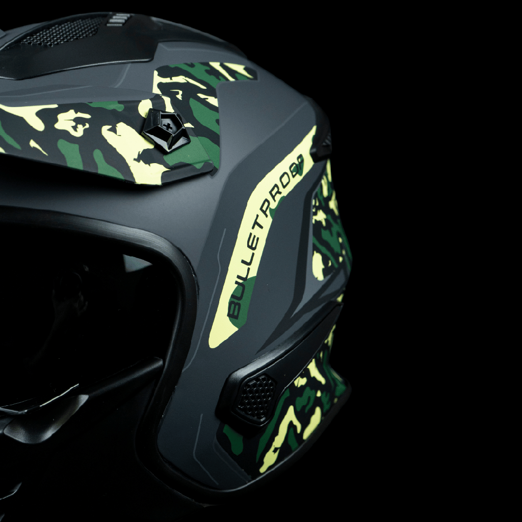 Casco Kombat Camo Verde Mate L