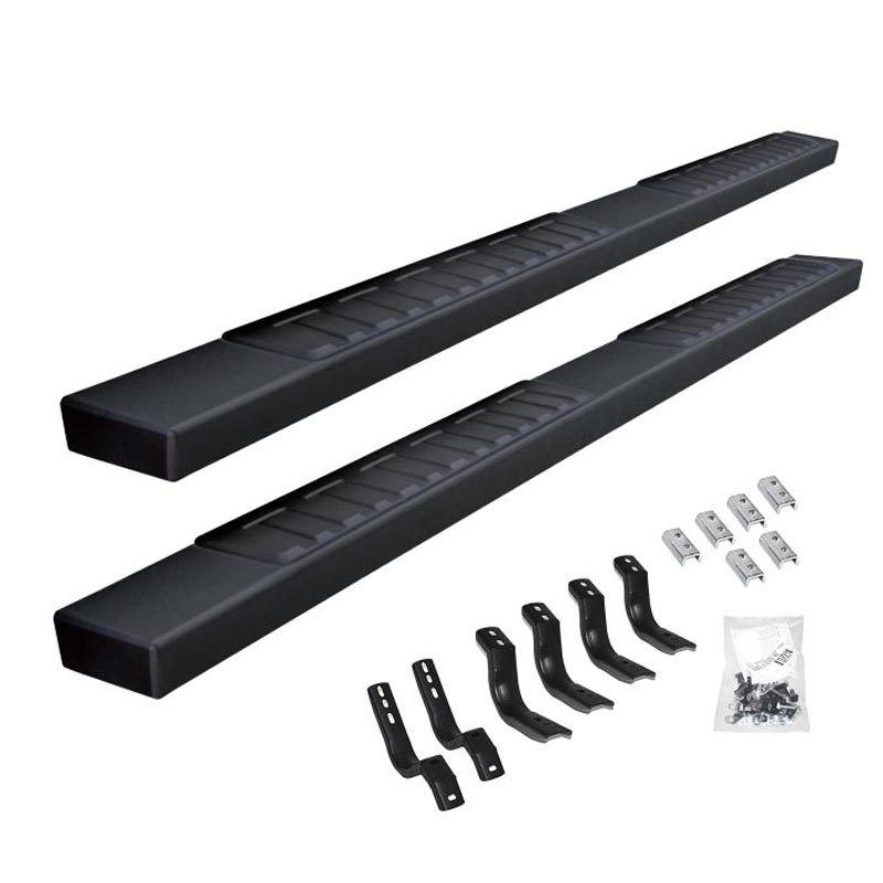 Estribos WIDESIDER Platinum II 6" Negro Texturizado de 80"