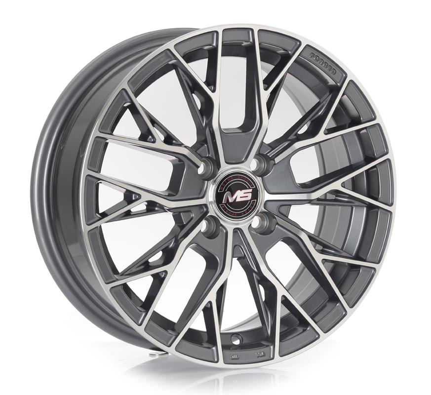 Rin 15 6.5 4X100 Ms 1338 GUN METAL MACHINE FACE ET35 CB67.1
