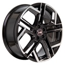 Rin 18 7.5 5X100 Ms Y1243 BLACK MACHINE FACE ET35 CB57.1