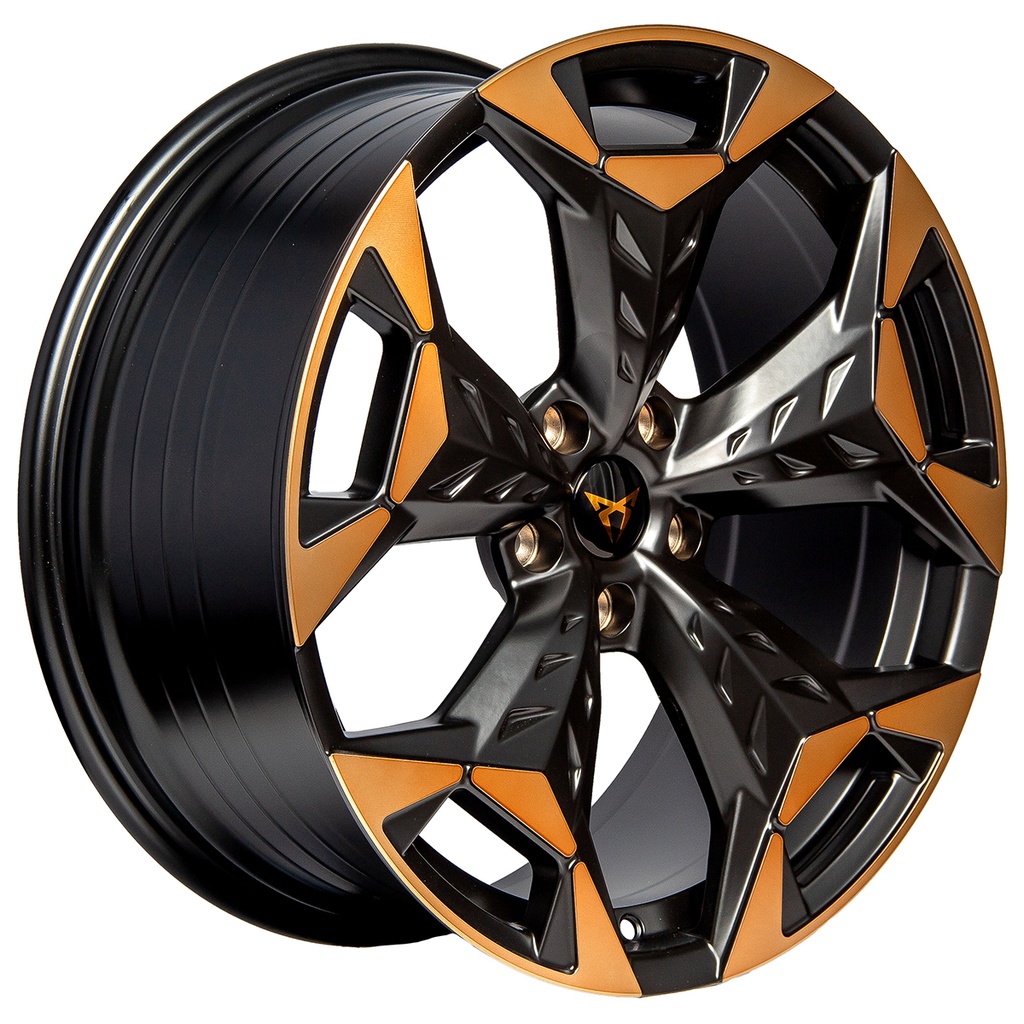 Rin 19 8.5 5X112 R1 SPORT CPR20 BLACK MACHINE FACE+COPPER ET40 CB57.1