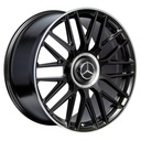 Rin 20 9.5  5X112 R1 SPORT H932F MATTE BLACK MACHINE LIP ET43 CB66.56