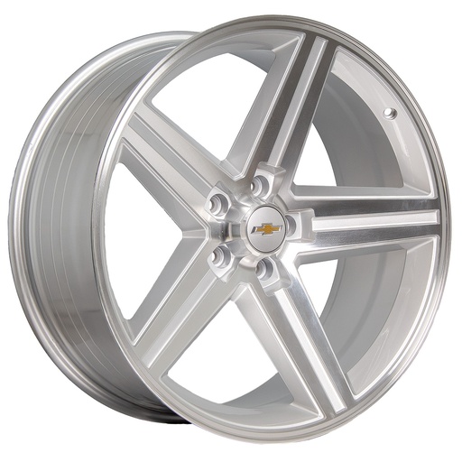 [2251279.5RPE2227SM22SMFET00] Rin 22 9.5 5X127 Rc Performance 2227SM22 Silver Machine Face ET0 CB0
