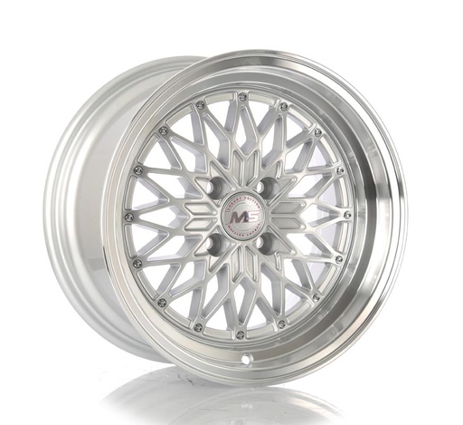 [1541008MSY0400SMLET2067.1] Rin 15 8 4X100 Ms Y0400 Silver Machine Lip ET20 CB67.1