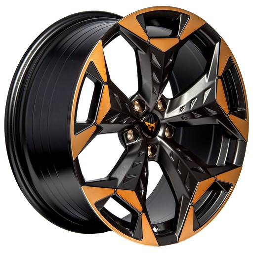 [195112R1CPR20BLACKMACHINEFACE+COPPER4057.1] Rin 19 8.5 5X112 R1 SPORT CPR20 BLACK MACHINE FACE+COPPER ET40 CB57.1
