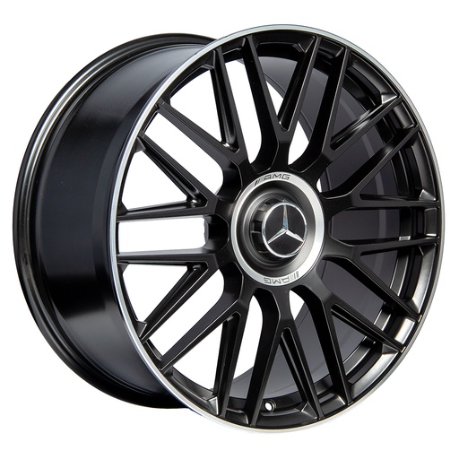 [205112R1H935FMATTEBLACKMACHINELIP3866.56] Rin 20 8.5 5X112 R1 SPORT H932F MATTE BLACK MACHINE LIP ET38 CB66.56