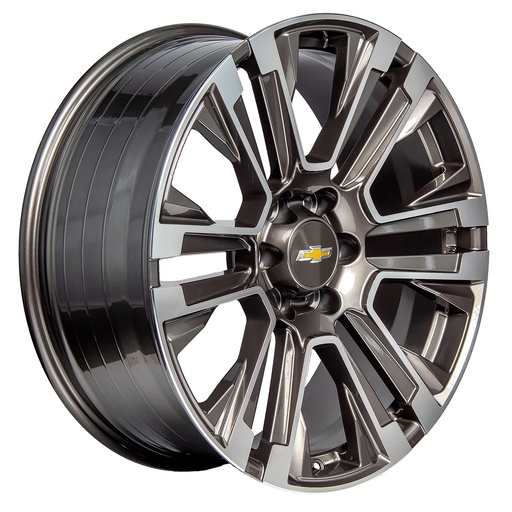 [226139.7ELIGM08GUNMETALMACHINE2878.1] Rin 22 "X9 " 6x139.7 Elite Performance GM08 GUNMETAL MACHINE 28 78.1